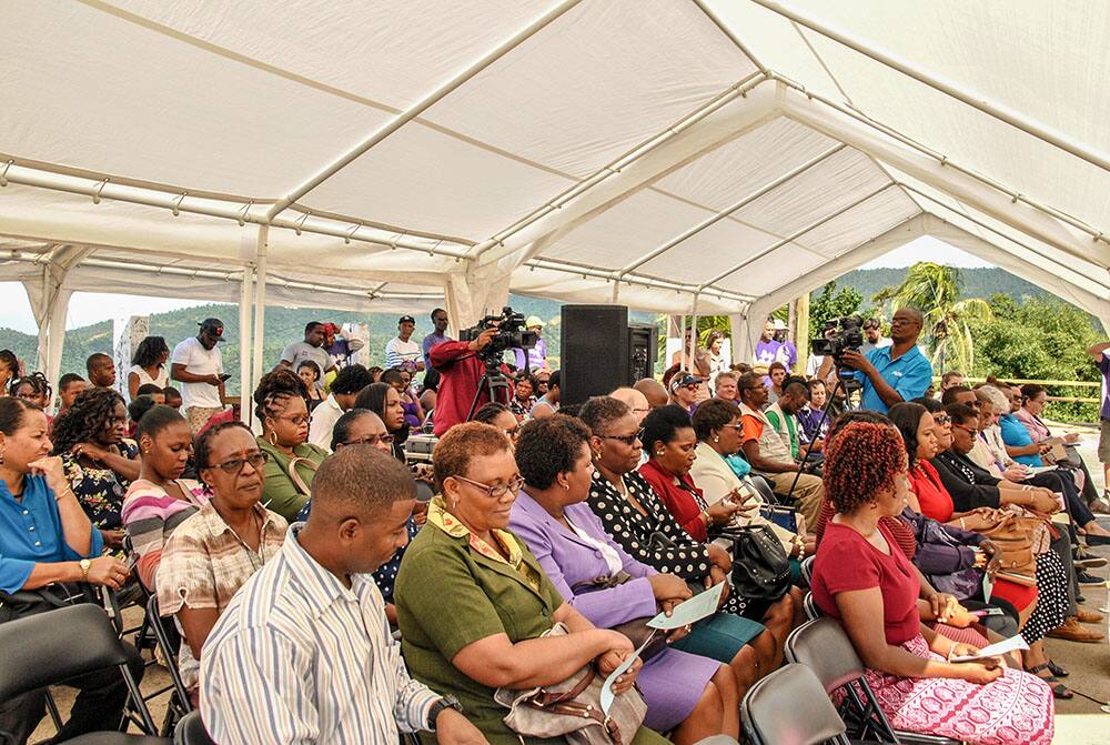 Locals Gather at the NCLH and Hope Starts Here Morne Prosper School Opening in Dominica