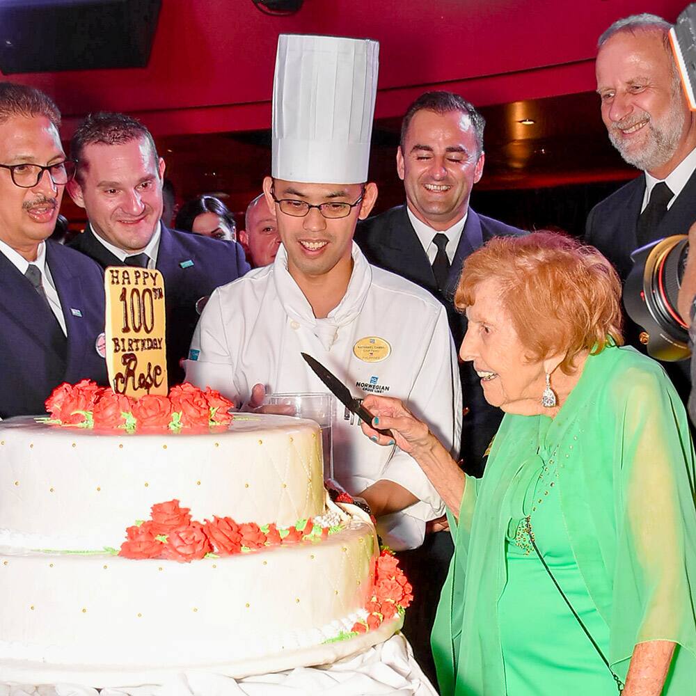 Rose Zelman Celebrates Centennial on Norwegian Epic