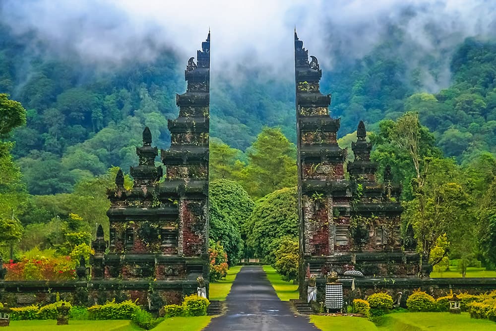 Hindu Temple Gates Bali
