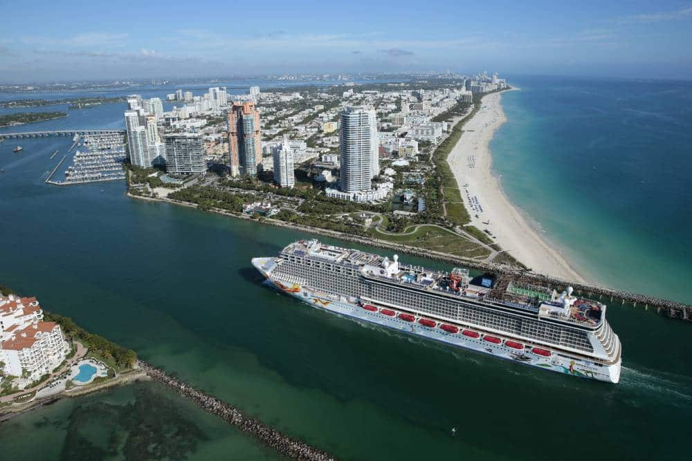 Cruise departing from Miami Beach