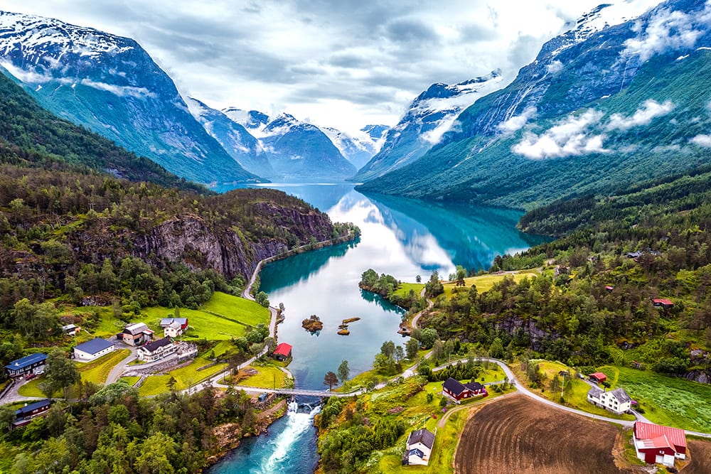 Landscape view of Stavanger, Norway