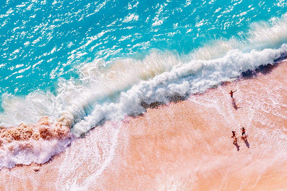 Pink beaches of Bermuda