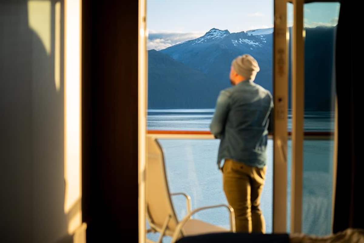 Enjoy Alaska from your balcony. Enjoy Alaska from your balcony.