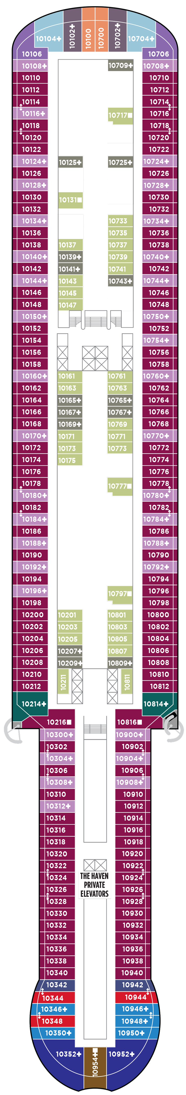 Deck 10 Deck Plan