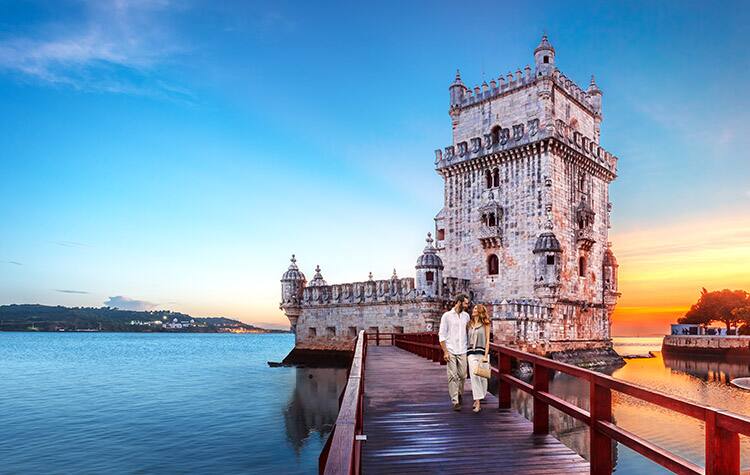 Couple in Lisbon, Portugal