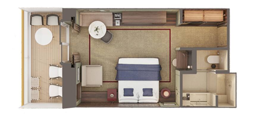 The Haven Penthouse Bedroom Schematic