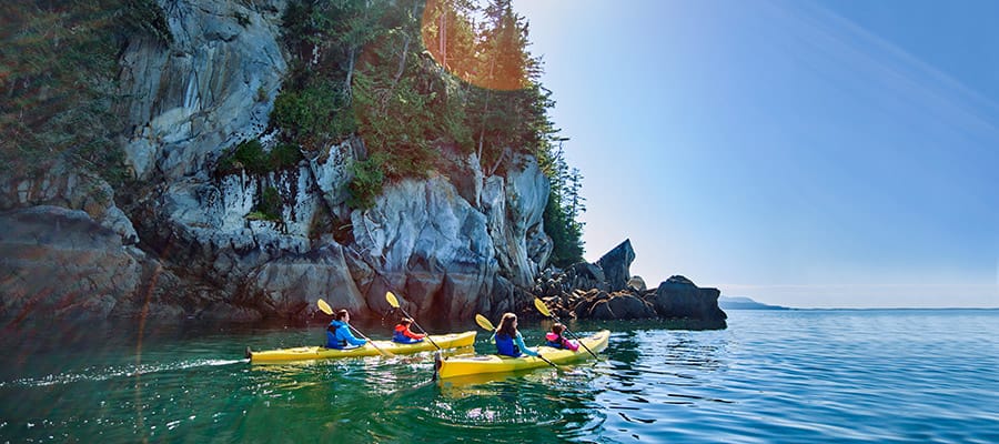 Kayak in Tatoosh on the tranquil waters of the Inside Passage