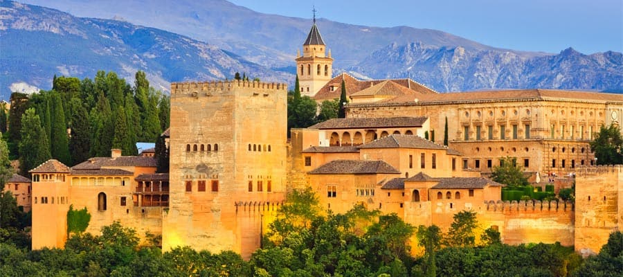 Alhambra palace on your Europe cruise