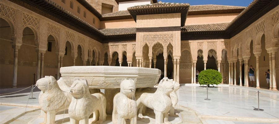 Cruise to The Court of the Lions on your Spain vacation