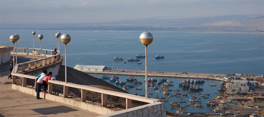 Coastal city on an Arica cruise