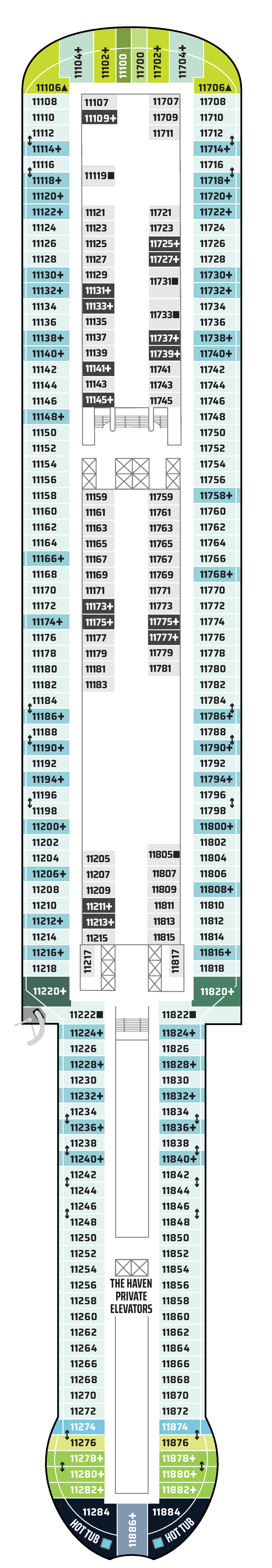 Deck 11 Deck Plan