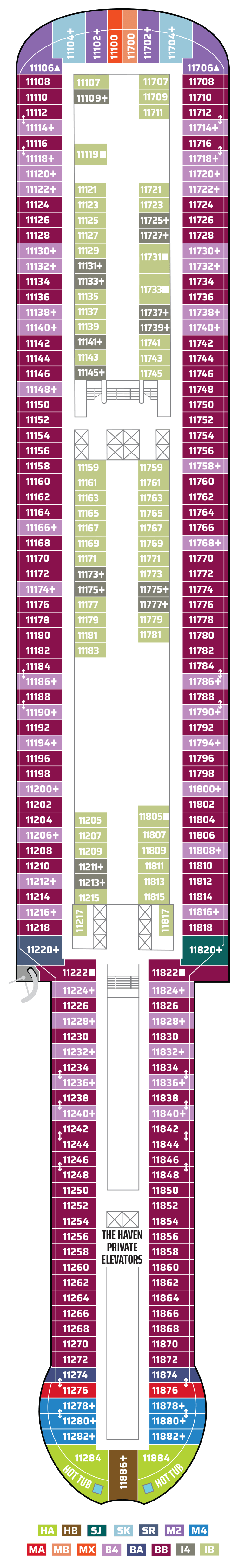 Deck 11 Deck Plan