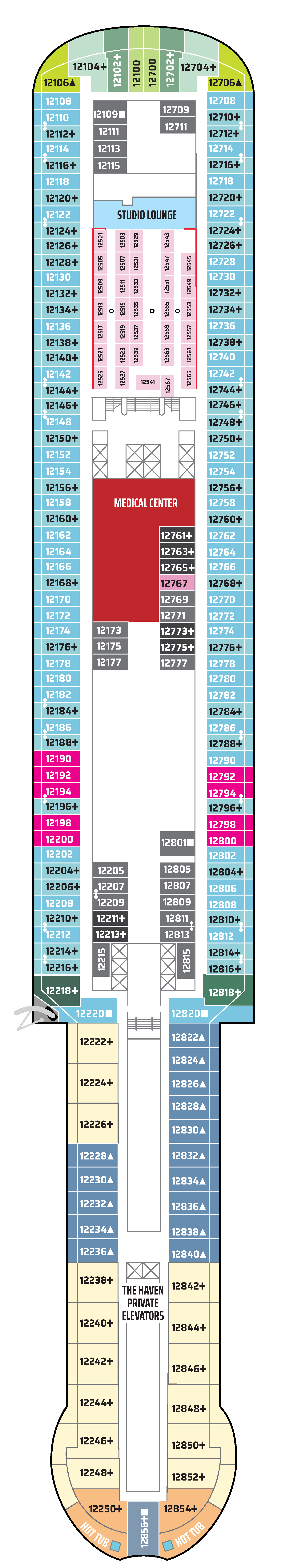 Deck 12 Deck Plan