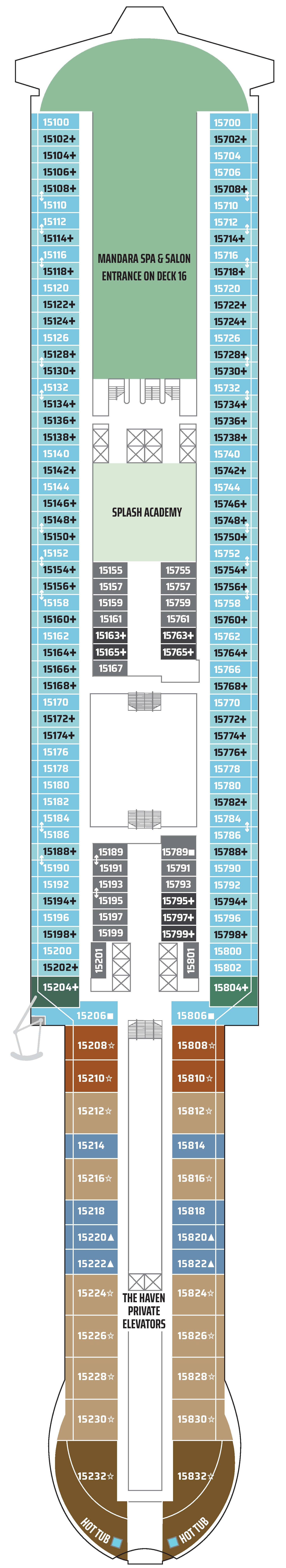 Deck 15 Deck Plan