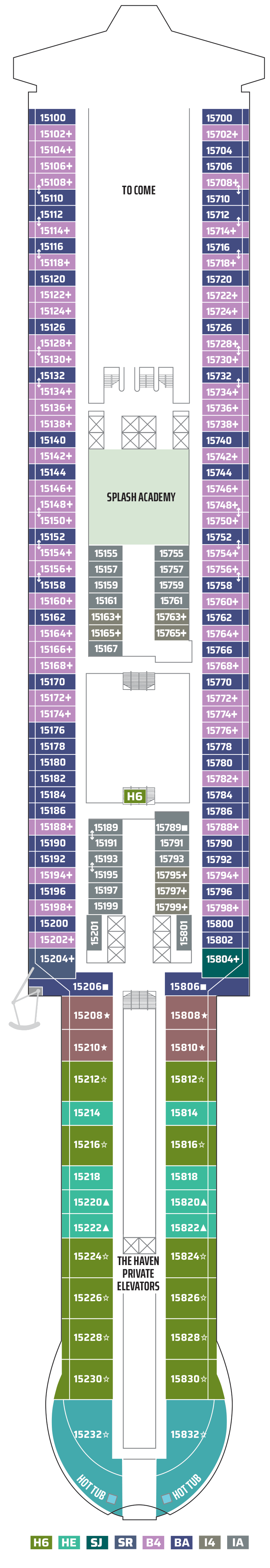 Deck 15 Deck Plan