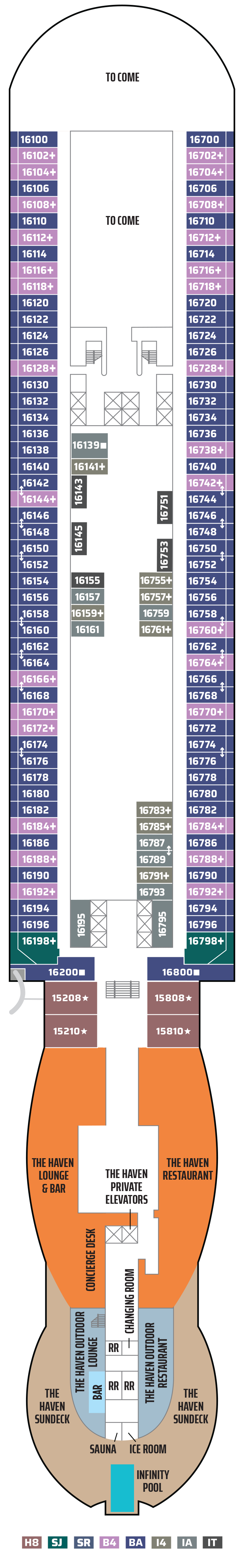 Deck 16 Deck Plan