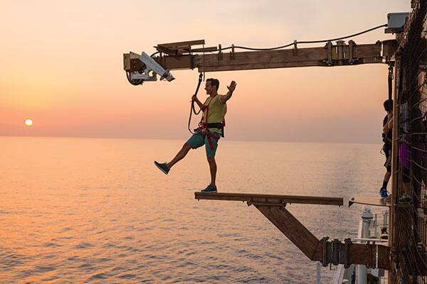 Stay active at sea with the Norwegian Sports Complex, including walking The Plank