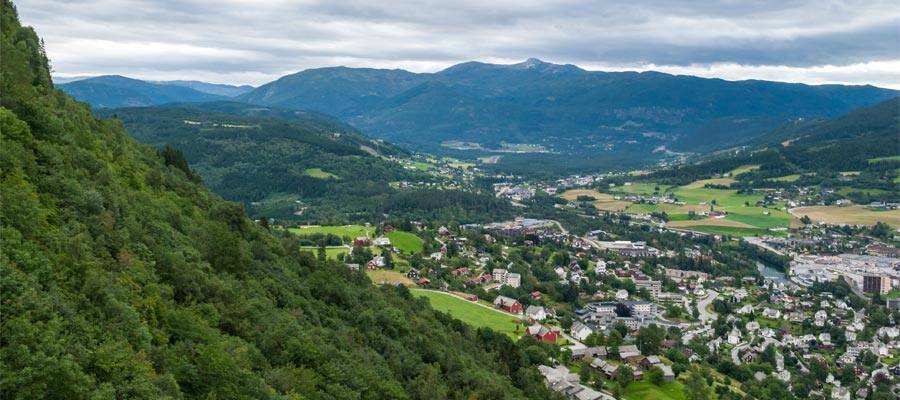 Beautiful hills of Voss on your Europe cruise