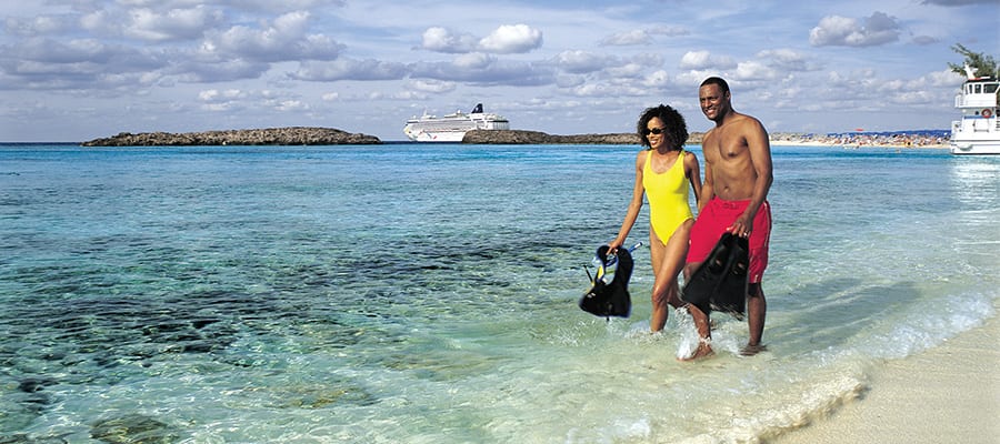 White sand beaches on your Bahamas Cruise