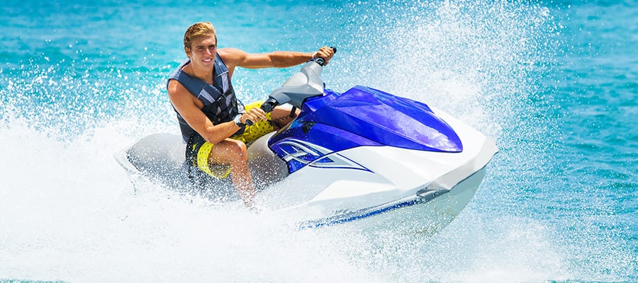Ride a WaveRunner in the Bahamas