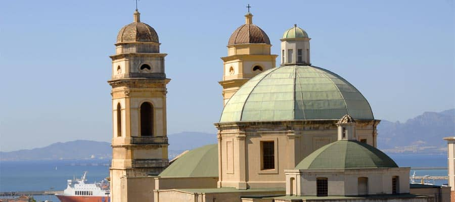 Rooftops of Calgliari on your Europe cruise