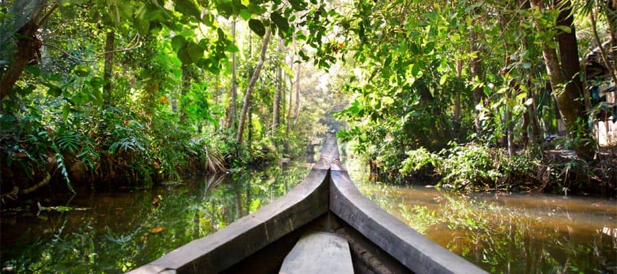 Wooden boat cruise on Cochin Cruises