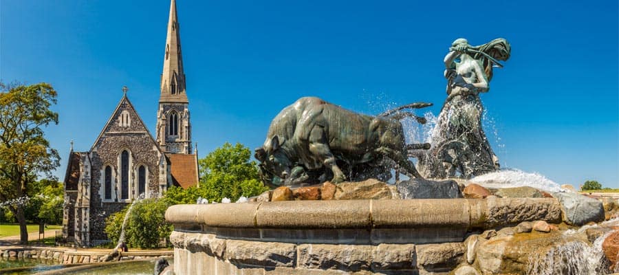 The Gefion Fountain in Copenhagen