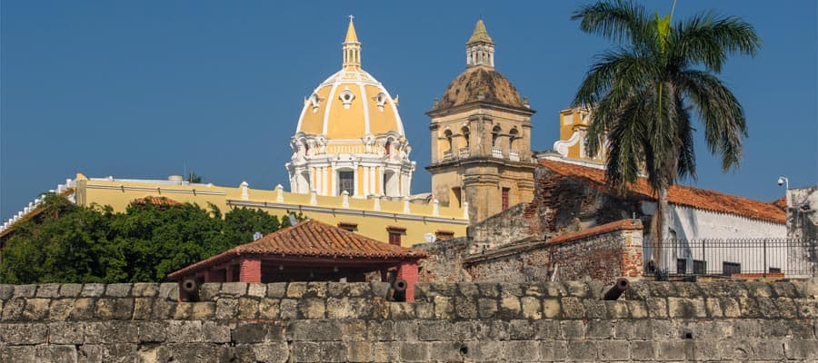 Walled town of Cartagena on your South America cruise