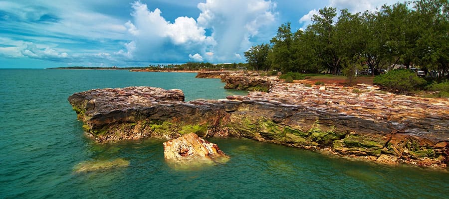 Rocky coastline of Darwin