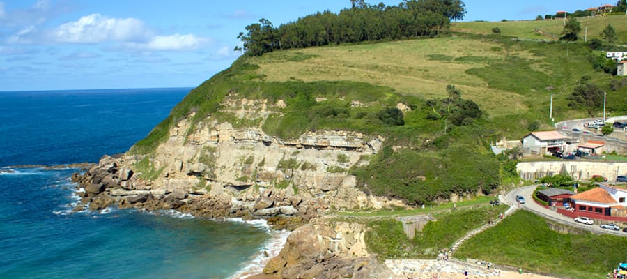 La Nora Beach on a Cruise to Gijon