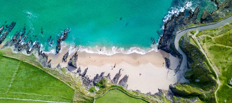 Roam miles of uninterrupted sandy shores at Inch Beach.