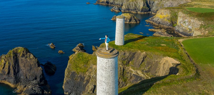 Visit the Metal Man — a giant iron statue designed to keep ships away from shall