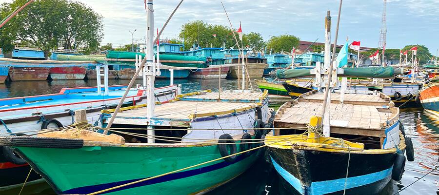 boats in Probolinggo, Indonesia