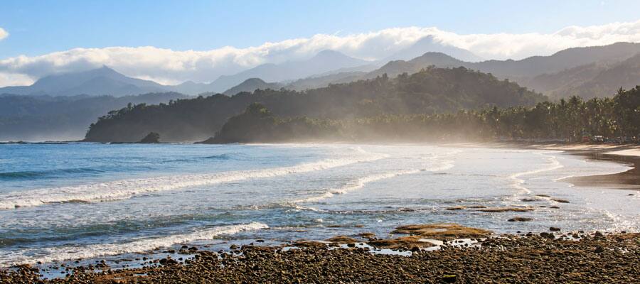 The underground river flows directly into the ocean. Get a look from Palawan Bea