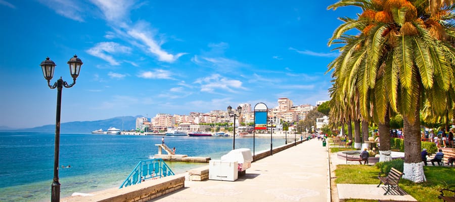 Spend the day unwinding along the scenic Saranda Bay.