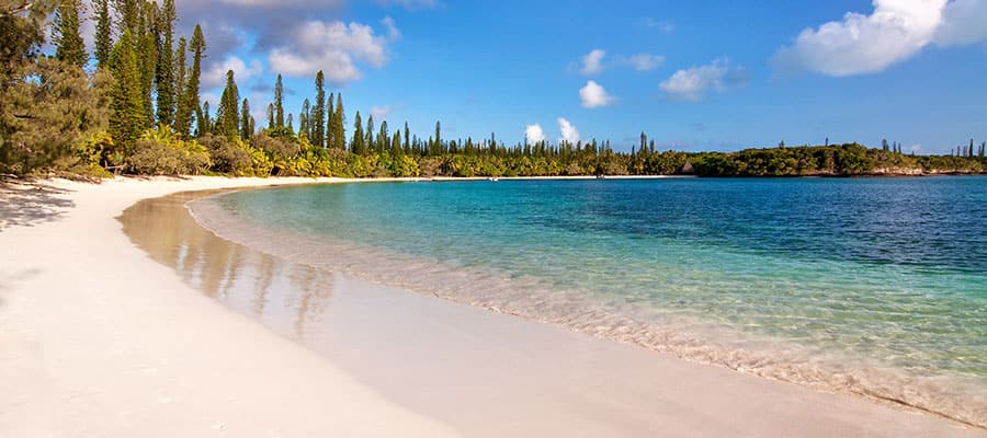 Tropical beach on Isle of Pines