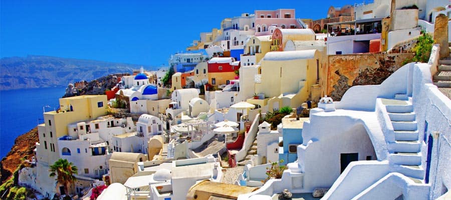 Unique architecture in Santorini