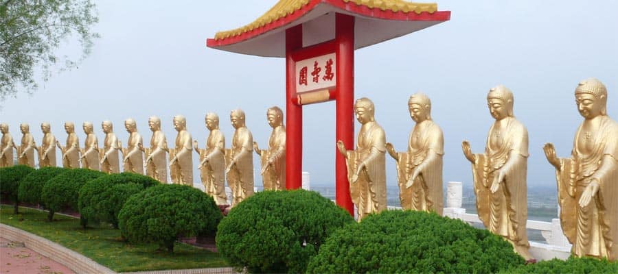 Golden Buddhas on a Kaohsiung Cruise