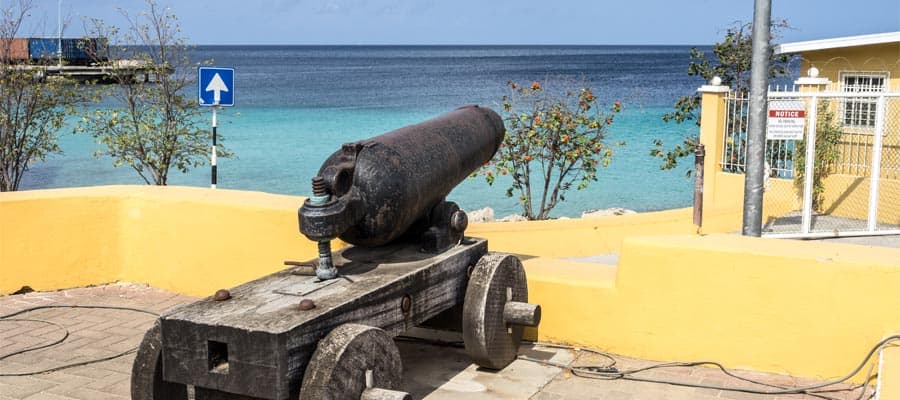 Old Canon in the Capital city of Kralendijk