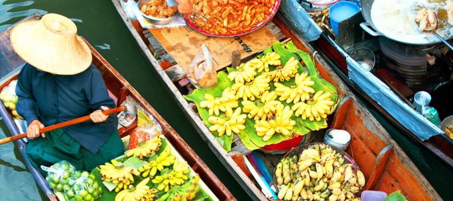 Traditional Floating Market on Laem Chabang Cruises