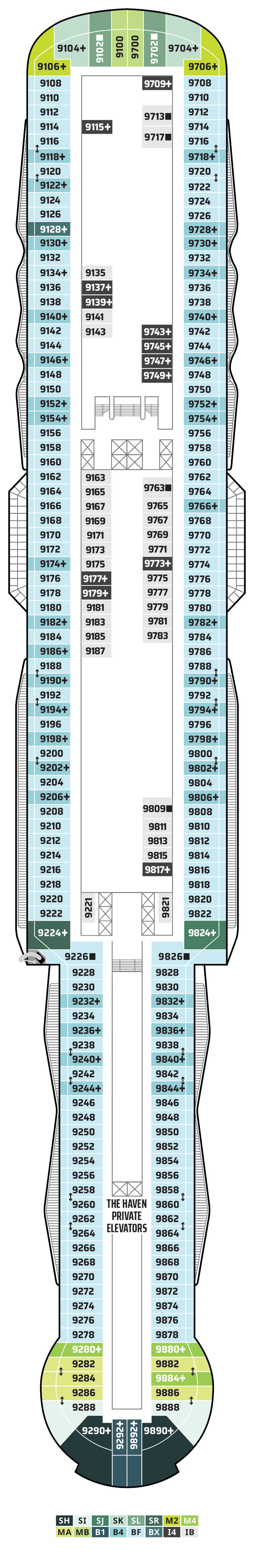 Deck 9 Deck Plan