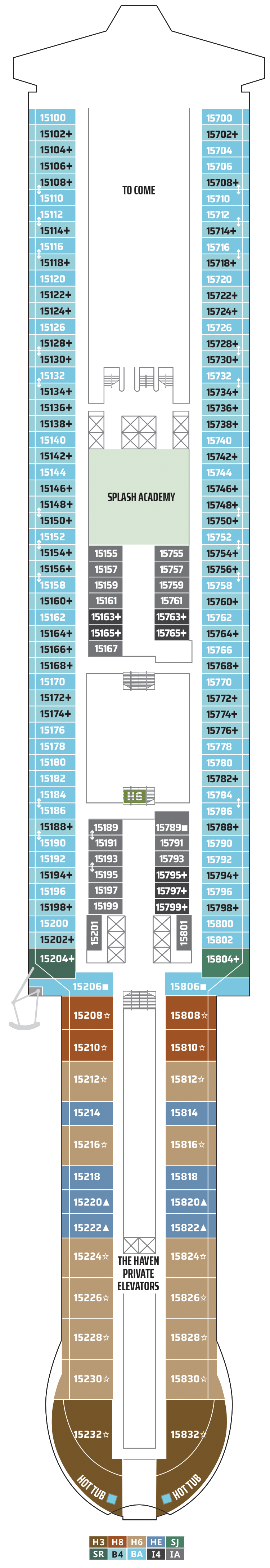 Deck 15 Deck Plan