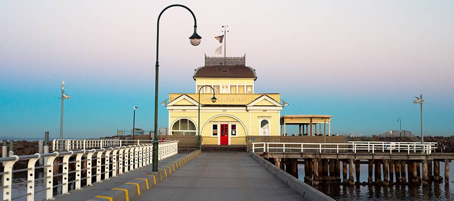 St Kilda Pier on a cruise to Melbourne