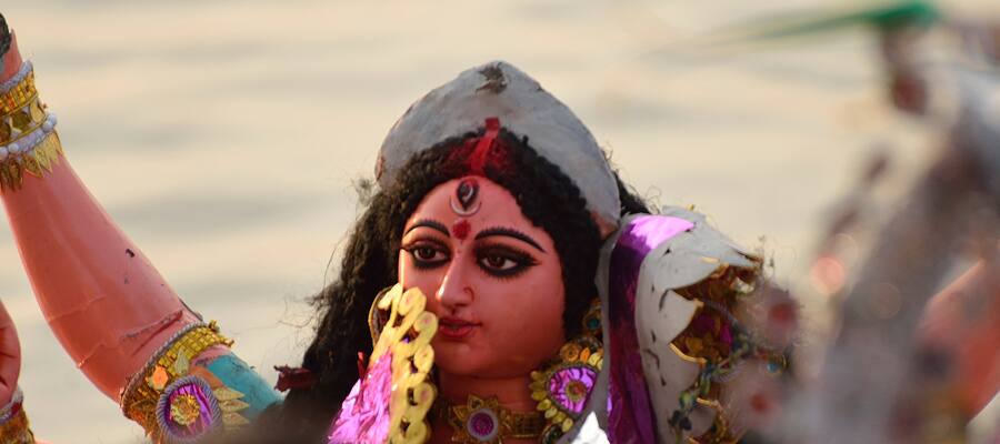 Hindu goddess Durga  on a cruise to Mangalore