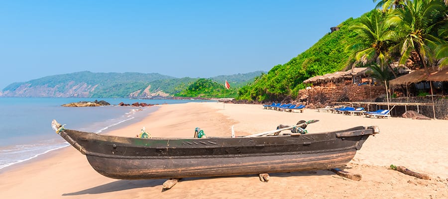 Cola Beach in South Goa on Mormugao Goa Cruises