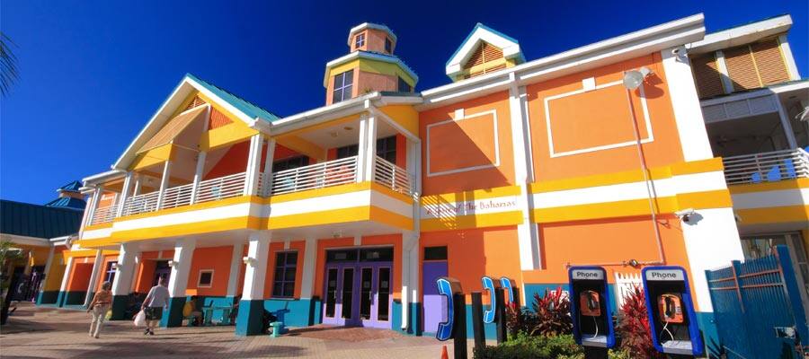 Cruise to colorful buildings in Nassau, Bahamas