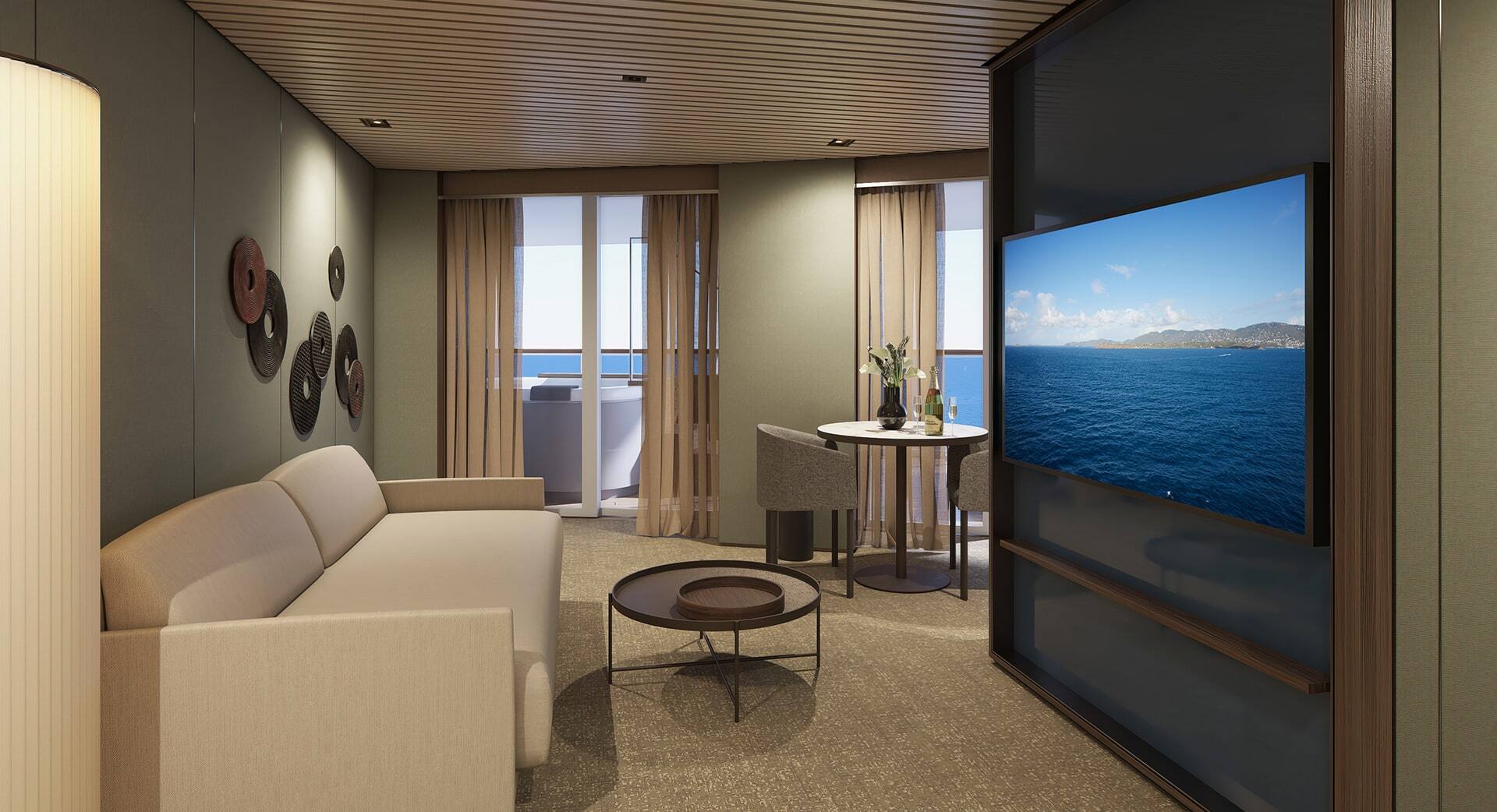 H4 - The Haven Aft-Facing Owner's Suite with Master Bedroom & Large Balcony