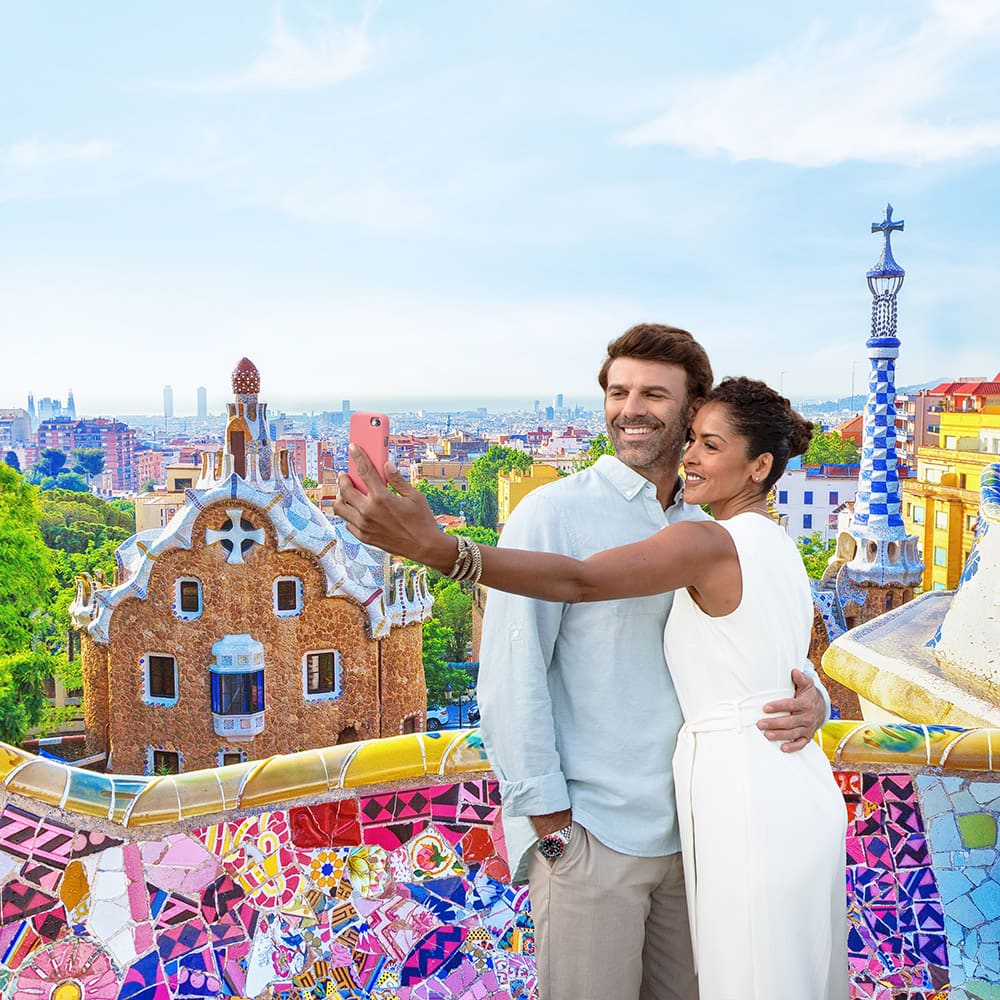 Enjoy a last-minute cruise vacation in Barcelona, Spain and visit Park Güell