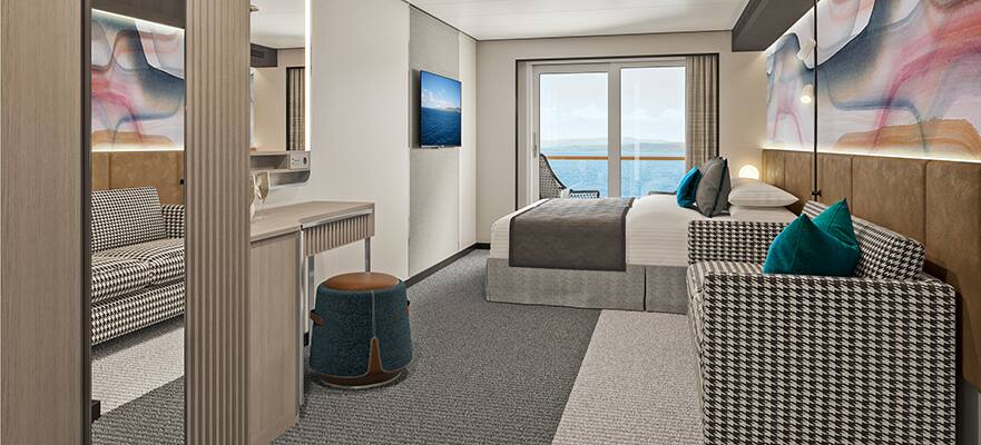 Aft-Facing Balcony floor plan