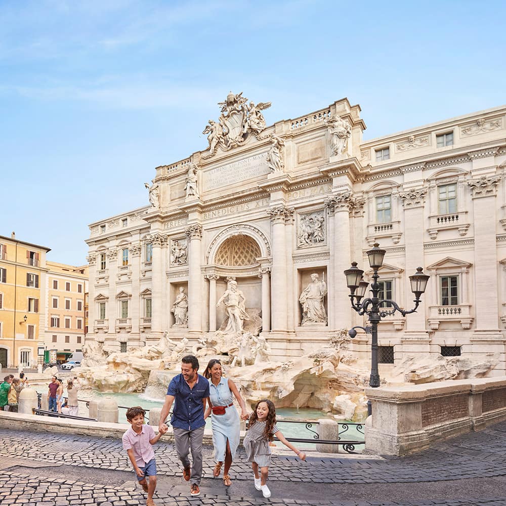 Enjoy a last-minute cruise vacation in Rome, Italy at the Trevi Fountain 